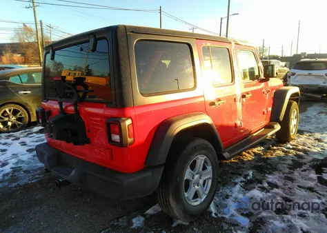 2020 Jeep Wrangler Unlimited Sport S 4X4 from USA, damaged, VIN 1C4HJXDG8LW222111